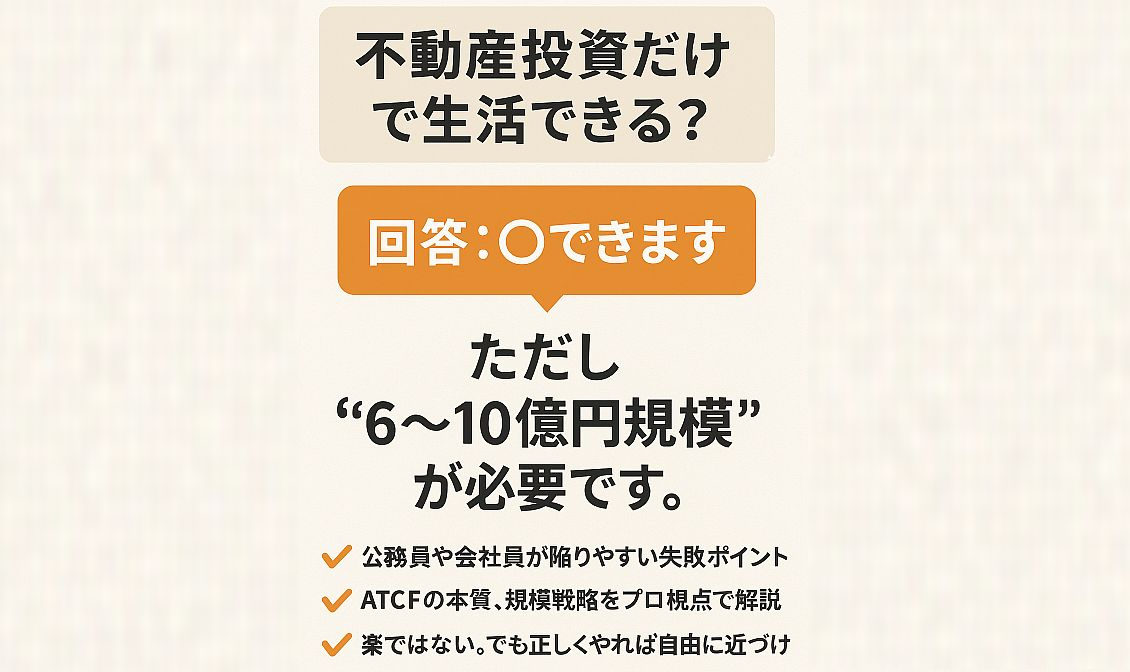 不動産投資で生活
